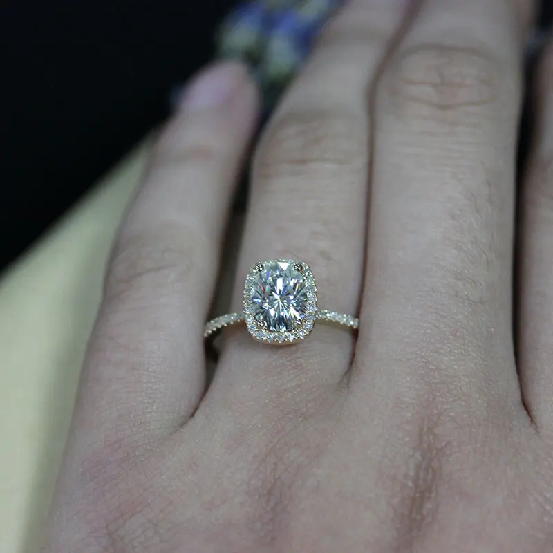 

DUPUY Women Engagement Ring 7*9mm 2.1ct Round Cutting Wedding Bands Classic Wedding Bands Diamond Rings For Women D180333