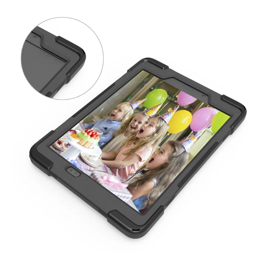 Полный корпус ударопрочный каучук силиконовый чехол для Samsung Galaxy Tab A 9 7 SM T550 T555