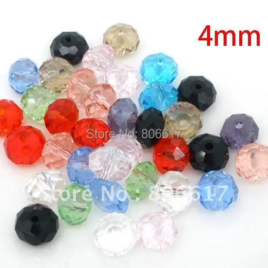Лучшее качество 200 шт Случайных Смешанных хрустальных стеклянных граненых бусин