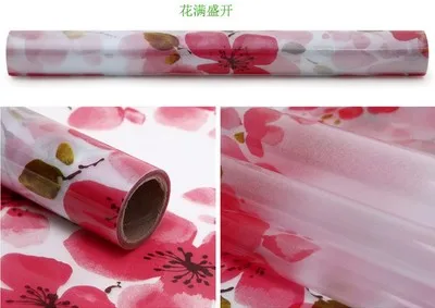 100 cm long Стиль, декоративная Цветочная оконная пленка, витражное окно, стеклянная пленка, защита конфиденциальности, оконные наклейки для домашнего декора - Цвет: 100 cm long