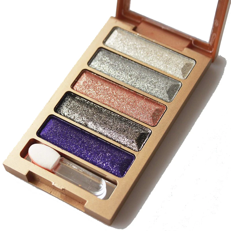 Горячий Продавать 5 Цветов Теней Для Век Макияж Тени для век Палитры Сталкиваются