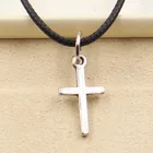 Модное христианское ожерелье с подвеской крест женское ювелирное изделие лучшие друзья панк чокер Готический кожаный ожерелье Дружба подарок