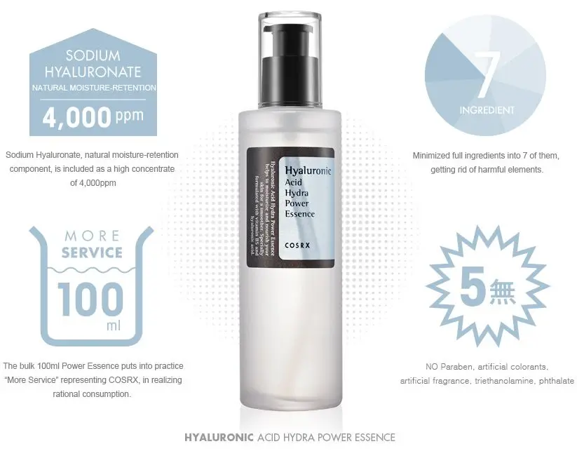 Cosrx Гиалуроновая кислота Hydra power Essence 100 мл уход за кожей отбеливающая Нестареющая гладкая кожа против морщин подтягивающая красота 1 шт