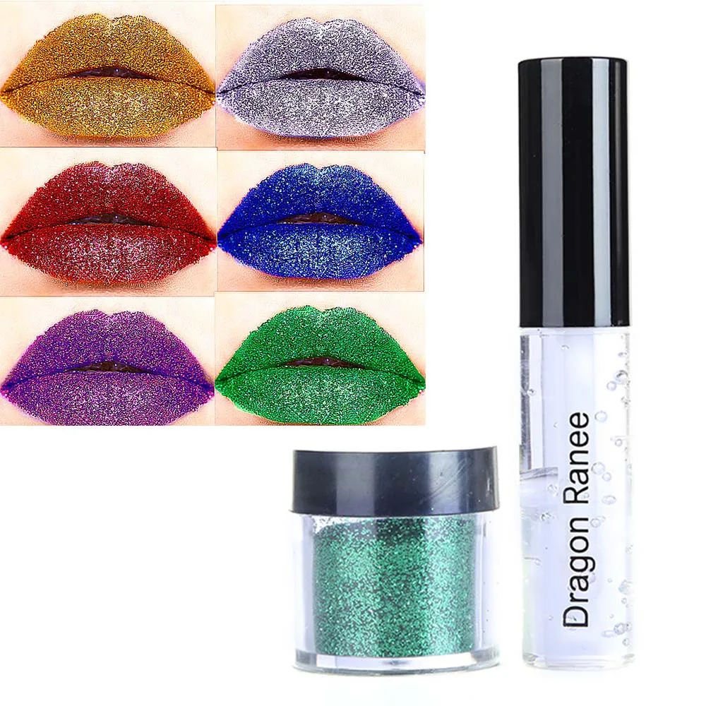 Dragon Ranee пигмент металлик мерцающий макияж глаз тени для век + масло