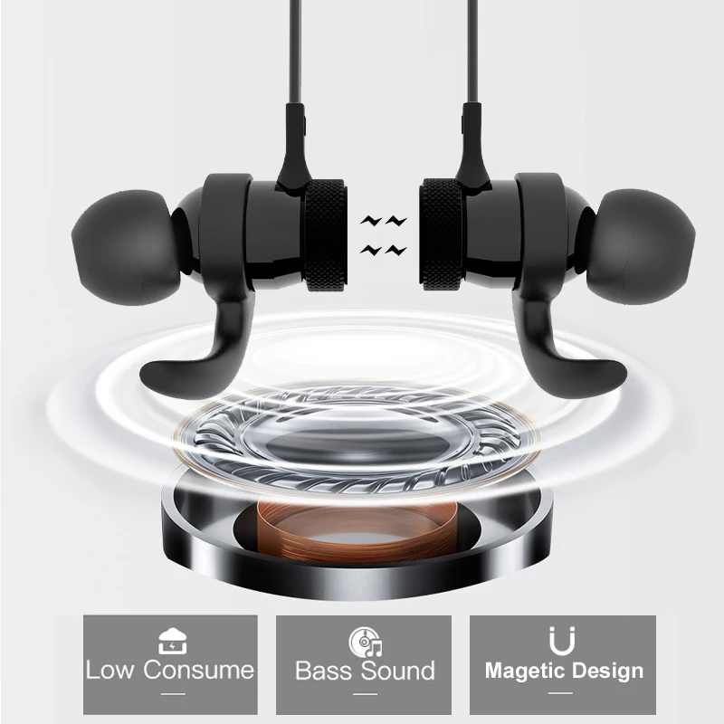 ZHIBANG беспроводные Bluetooth-наушники SweatProof с металлическим ободом  спортивная черная