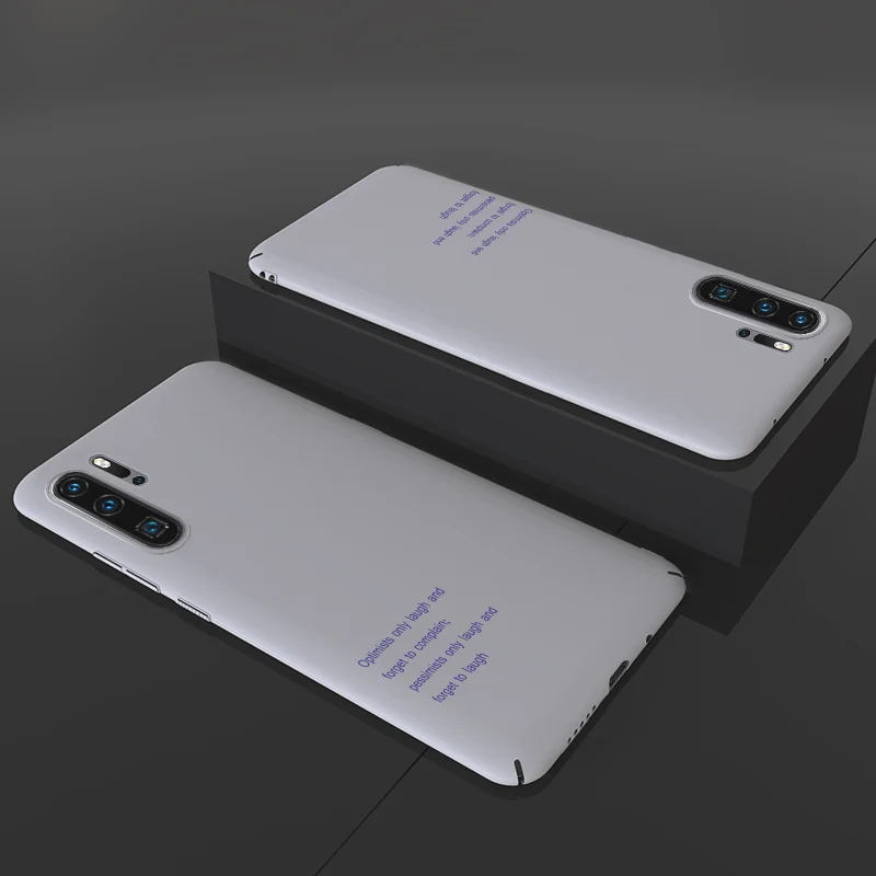 ADKO ультратонкий милый девичий цветной чехол для телефона для huawei P30 ткань текстурная задняя крышка телефона Coque для huawei P30 Pro - Цвет: PC Grey