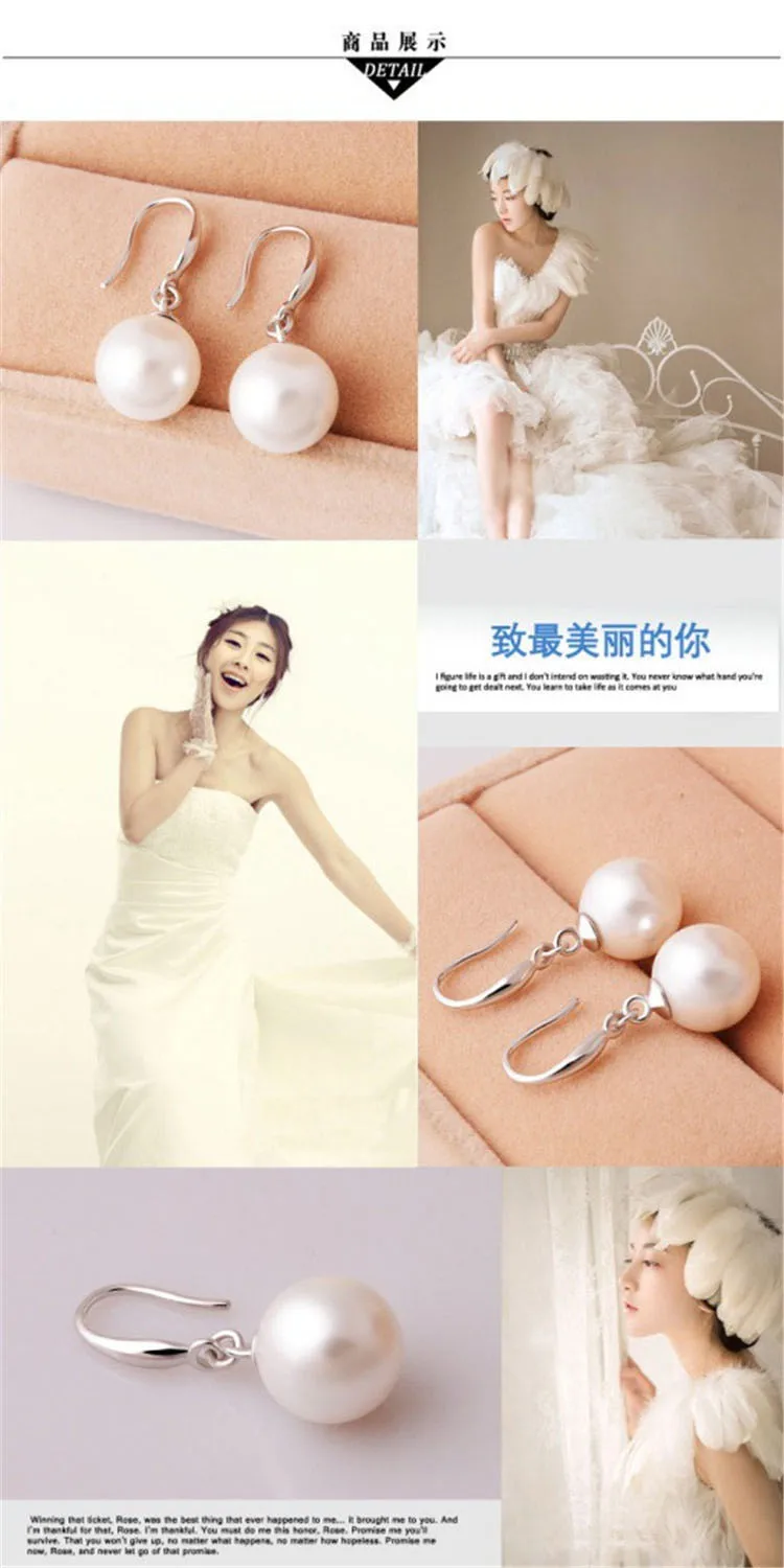 H:HYDE Amazing design Sweet jewelry 1 пара очаровательные классические женские висячие серьги с