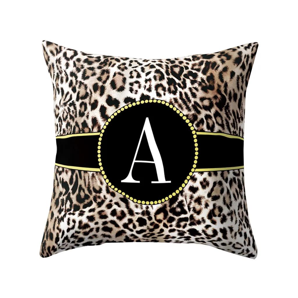 Новая креативная английская подушка с буквами Gajjar наволочка цветочным принтом