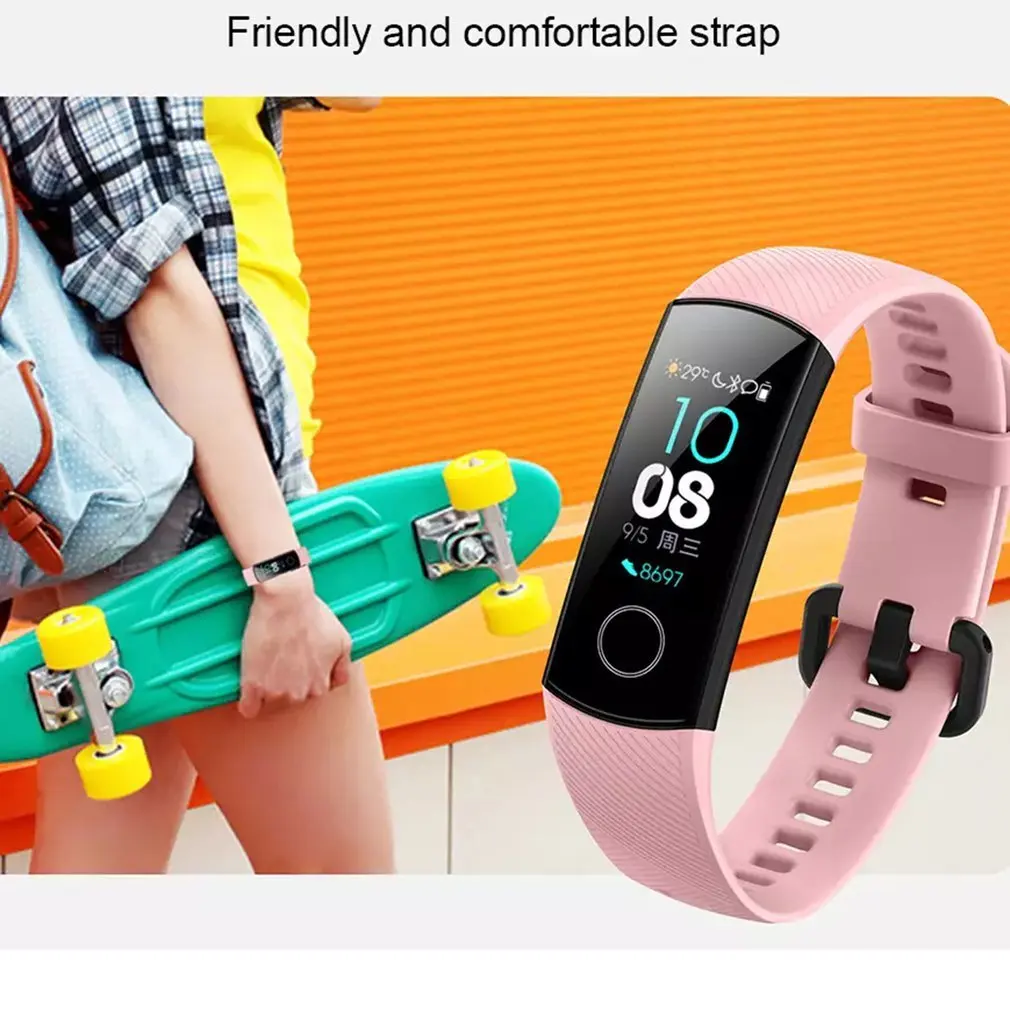 huawei Honor Band 4 смарт-браслет 0,95 ''цветной Amoled сенсорный экран фитнес-трекер монитор сердечного ритма во время сна умный Браслет