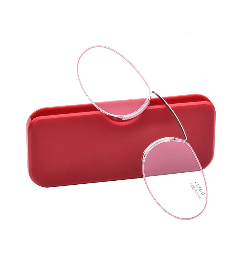 Pince Nez стильные портативные тонкие оптические очки для чтения без руки для мужчин и женщин+ 1,50+ 2,00+ 2,50+ 3,0 - Цвет оправы: 1