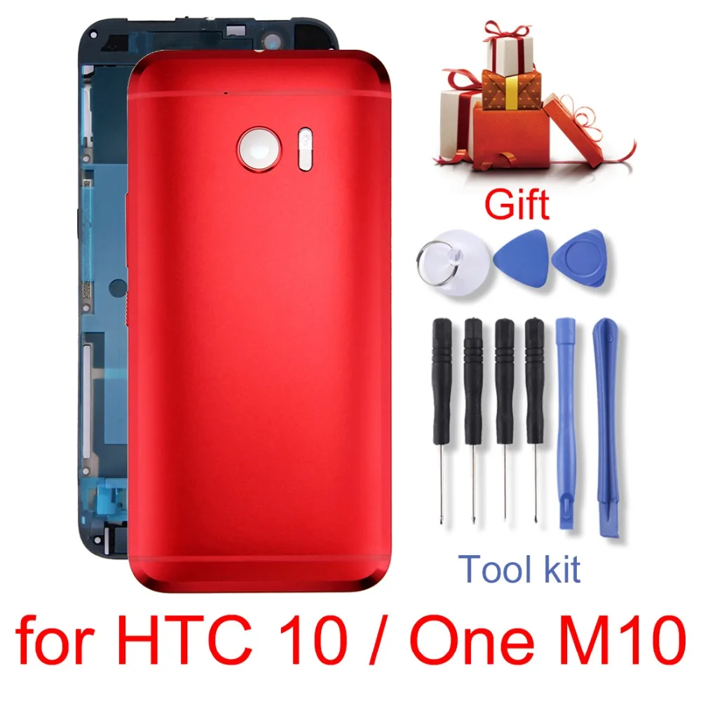 

H Новинка для HTC 10 / One M10 чехол с полным покрытием корпуса (передняя панель рамки ЖК-дисплея + задняя крышка) Запасные части