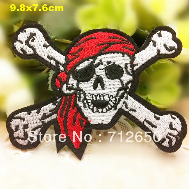 

new arrival 10 pcs skeleton Embroidered patch iron on Motif Applique embroidery patches DIY accessory free shipping