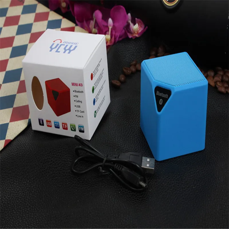 X3 мини Беспроводной Bluetooth Динамик светодио дный call Handsfree TF USB Портативный Музыка