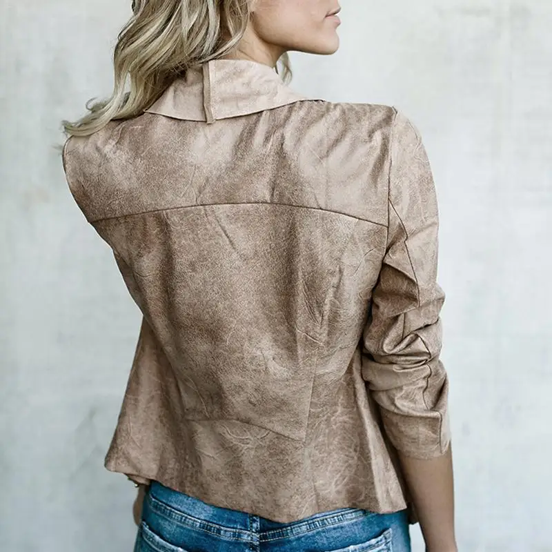 Повседневная средняя и Длинная модель однотонное пальто на молнии Имитация