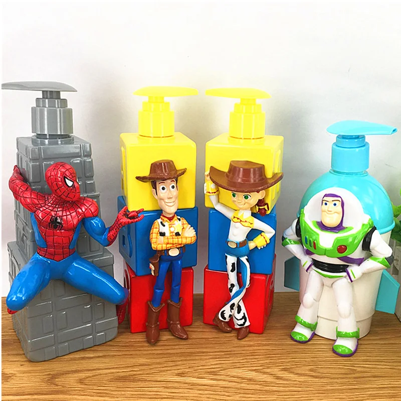 18CM Toy Story Bottle Woody Spider Man Action Figure PVC Statue Empty Bottles Ver Model Decoration Toys H384 | Игрушки и хобби