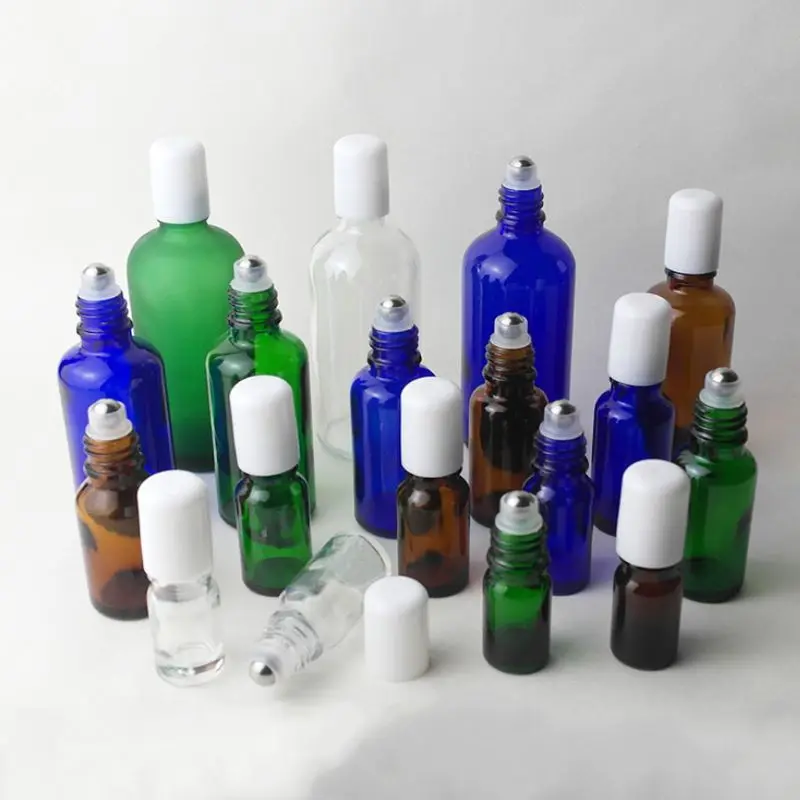 Натуральный драгоценный камень ролик мяч для 5 мл 10 толстые эфирные масла ролл на