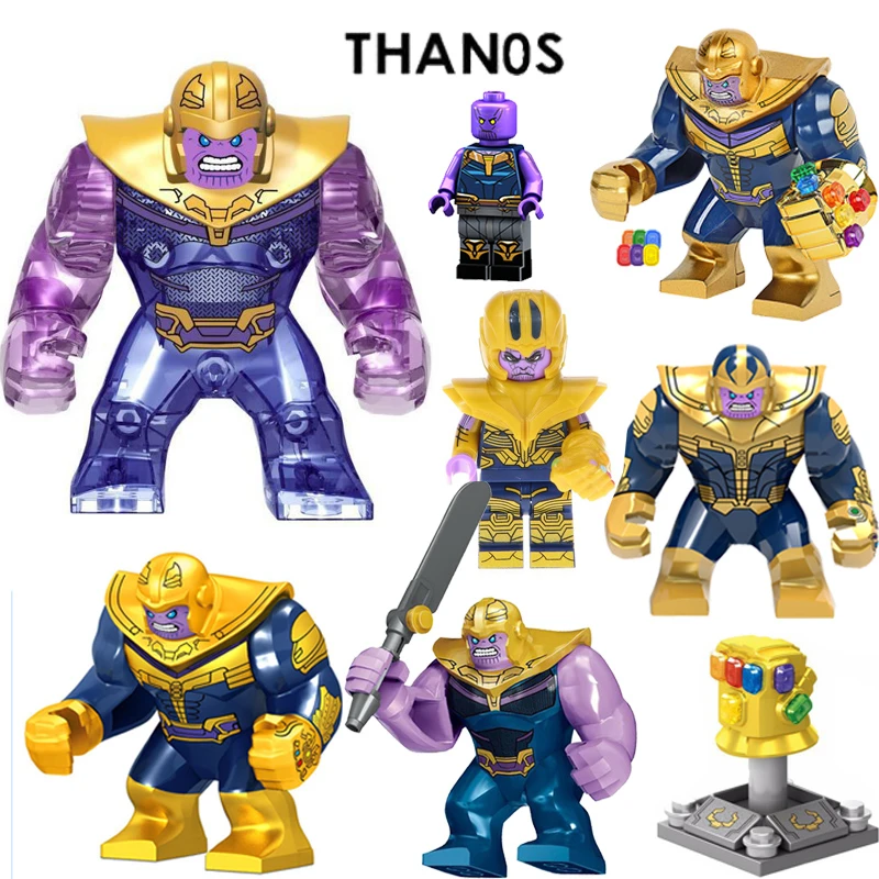 Thanos строительные блоки энергетические камни перчатки Marvel Новые Мстители 4 эндигра Совместимость с супер герой кирпичи игрушки строительные блоки
