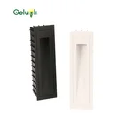 Светодиодный светильник для лестницы и улицы, утопленный водонепроницаемый настенный светильник для ступеней, включает в себя коробку, черный и белый корпус