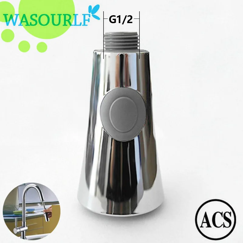 wasourlf kitchen head pull spout sprayer sink mixer tap part switch shower head faucet aerator accessories chrome save water free global shipping
