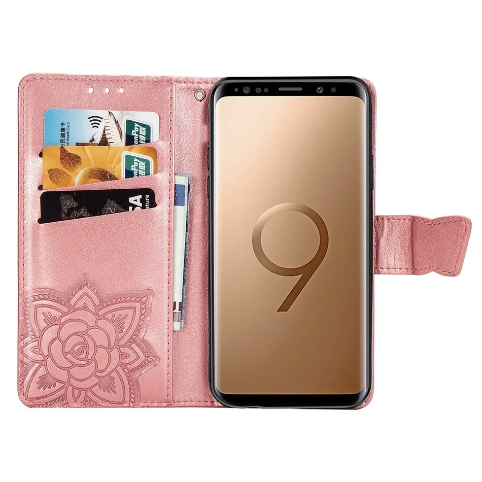 Чехол-книжка для Samsung Galaxy S8 S9 Plus S7 Edge Note 9 кожаный | Мобильные телефоны и аксессуары