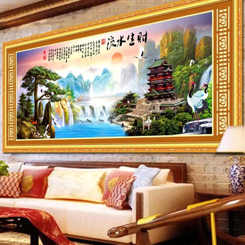 Вышивка QIANZEHUI для творчества вышивка крестиком с мгновенным успехом панорамная