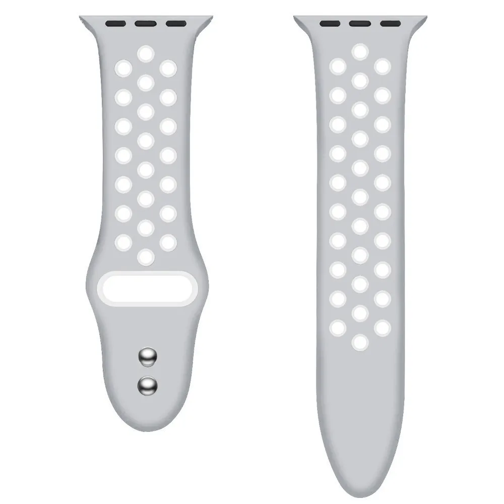 Ремешок для apple watch band 4 3 iwatch 42 мм 38 мм 44 мм 40 мм pulseira браслет умные часы полосы аксессуары петля - Цвет ремешка: Grey white