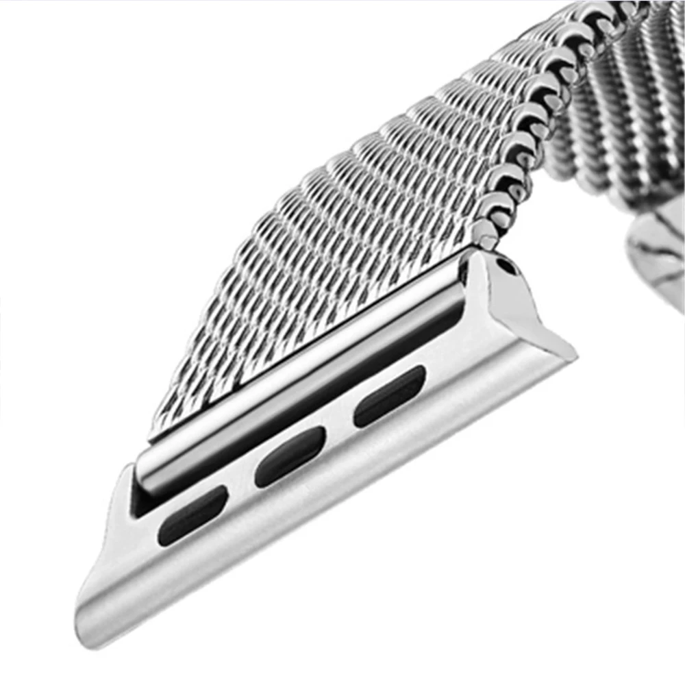 2PCS Bands Adapter For Apple Watch Strap apple watch 4 3 2 1 iwatch strap 42/38 44/40mm Stainless Steel Buckle Connector