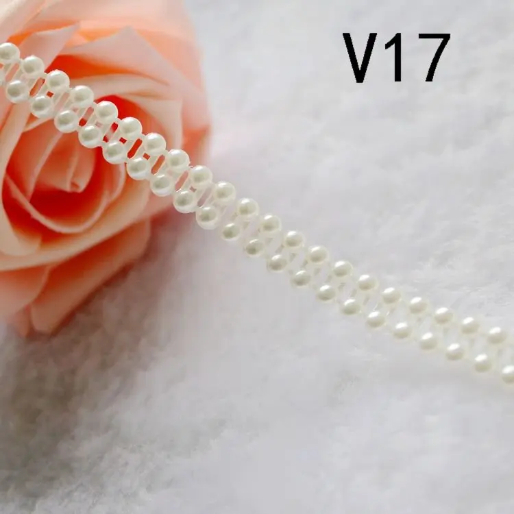 

Imitation Pearls Chain Flat Back Many Styles To Choose One Roll Per Lot White And Ivory Color High Quality