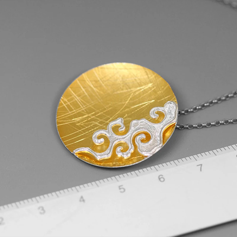 Lotus весело Настоящее 925 пробы серебро ювелирные украшения творческий дизайн Peace