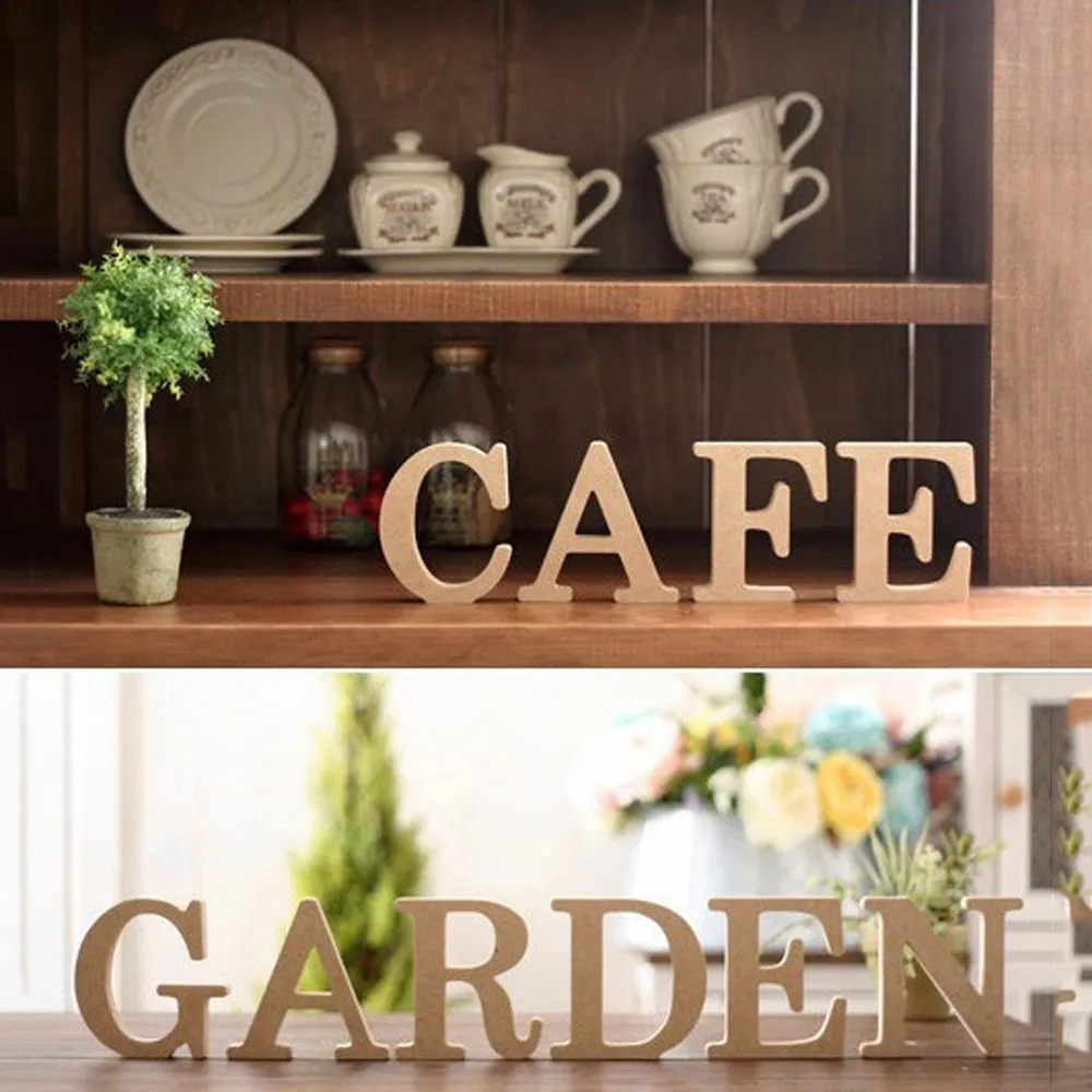 Вечерние предметы первой необходимости от A до Z деревянные цветные буквы