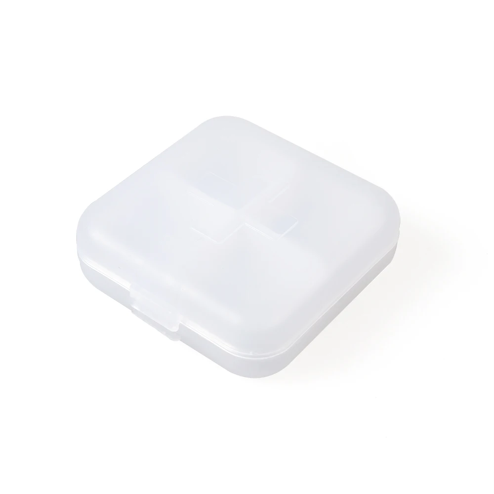 4 отдельных цветной Контейнер pill box Путешествия хранения таблетница дозатор