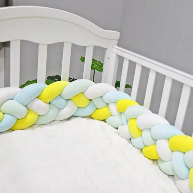 2/3m разноцветные Плетеные подушки для детской кроватки дивана детские декор