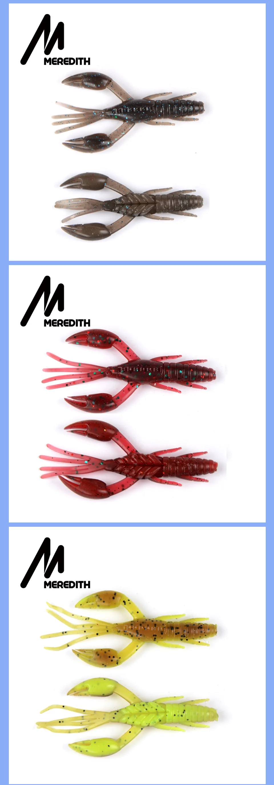 MEREDITH 1,9" 10 шт./лот, плавающая приманка для соленой воды, пресноводная приманка для ловли окуня, подходит для рыбалки
