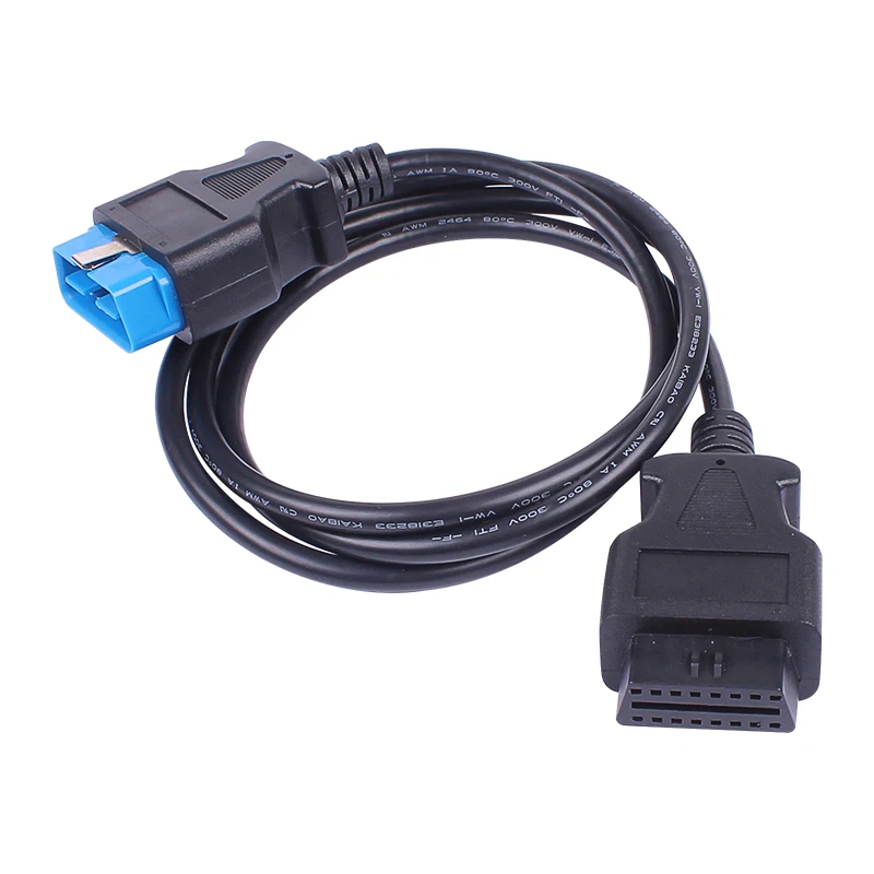 Кабель OBD2 с 16 контактным штекером на контактный гнездовой удлинитель для