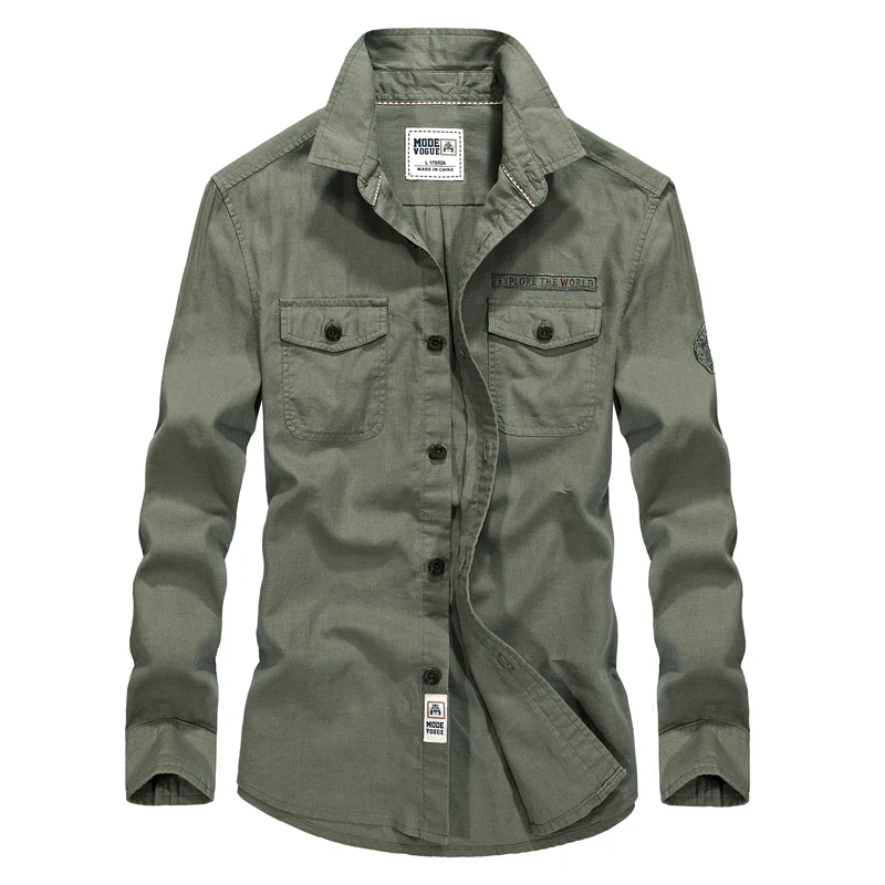 Рубашки для отдыха мужчин Высококачественная рабочая одежда модные рубашки с
