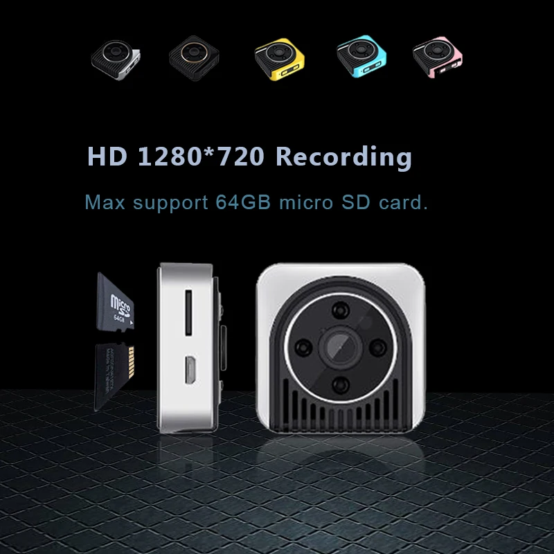 Wifi IP P2P Mini Camera Wireless 720P Infrared Micro camcorders IR Night Vision Action Portable Recorder Magnetic Motion | Электроника