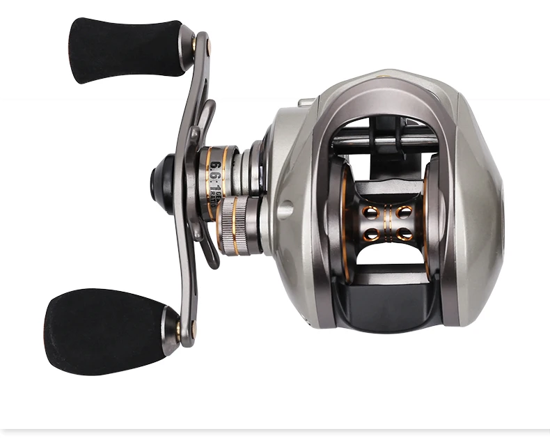 Trulinoya baitcasing катушка 9+ 1BB Moulinet Рыболовные катушки для заброса приманки Drag power 6 кг Magent+ Центробежная двойная тормозная система 6,6: 1