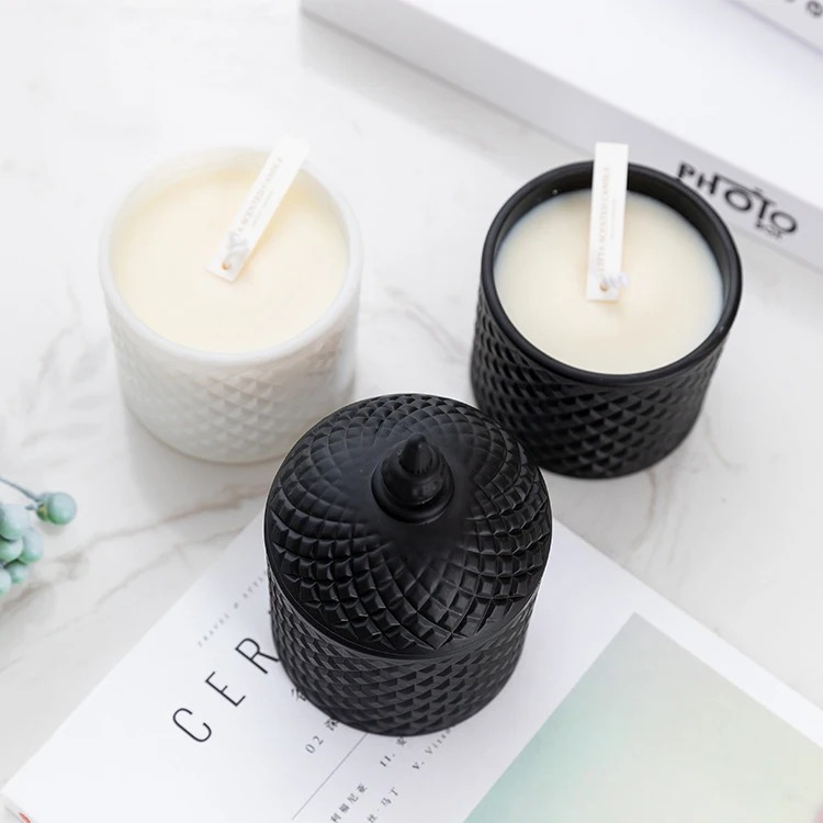 

1pcs Top Grade Quality Aromatherapy Candles Castle Shape Glass Cup Scented Candle Forest Vanilla Scent Soy Wax Home Decoration