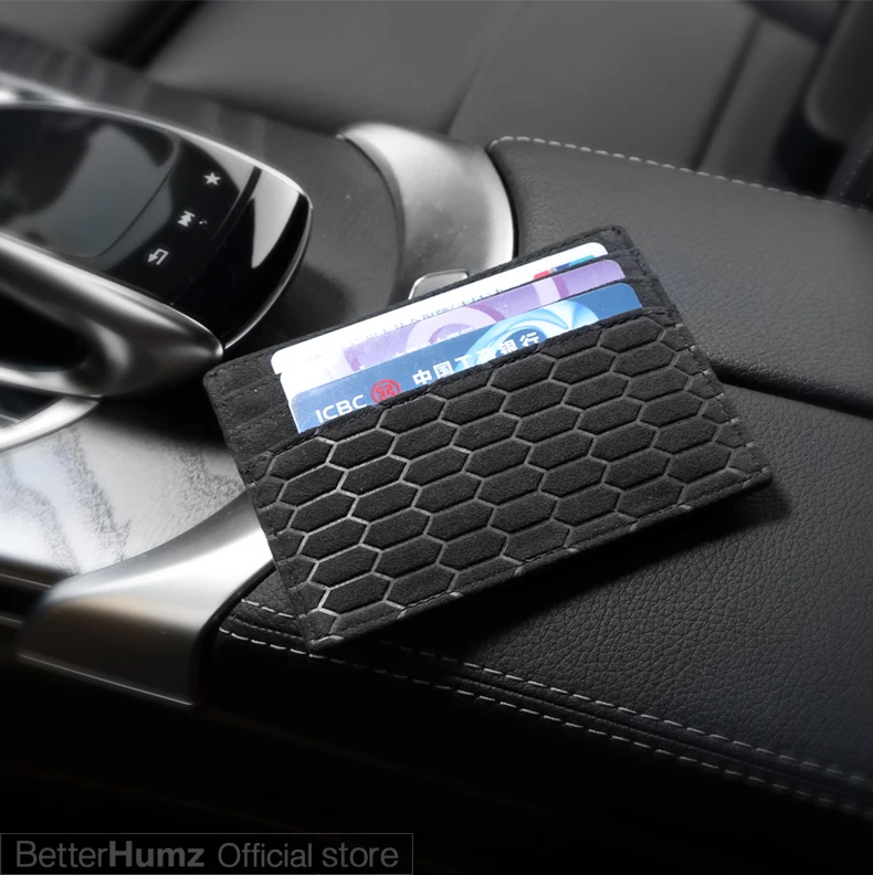 Alcantara чехол банк Кредитная карта ID держатель для карт карты посылка монета мужской кошелек бумажник чехол с дизайном приклшючение для audi a3 a4 b8 b6 a6 c6 c5 a5 b7 q5 q7