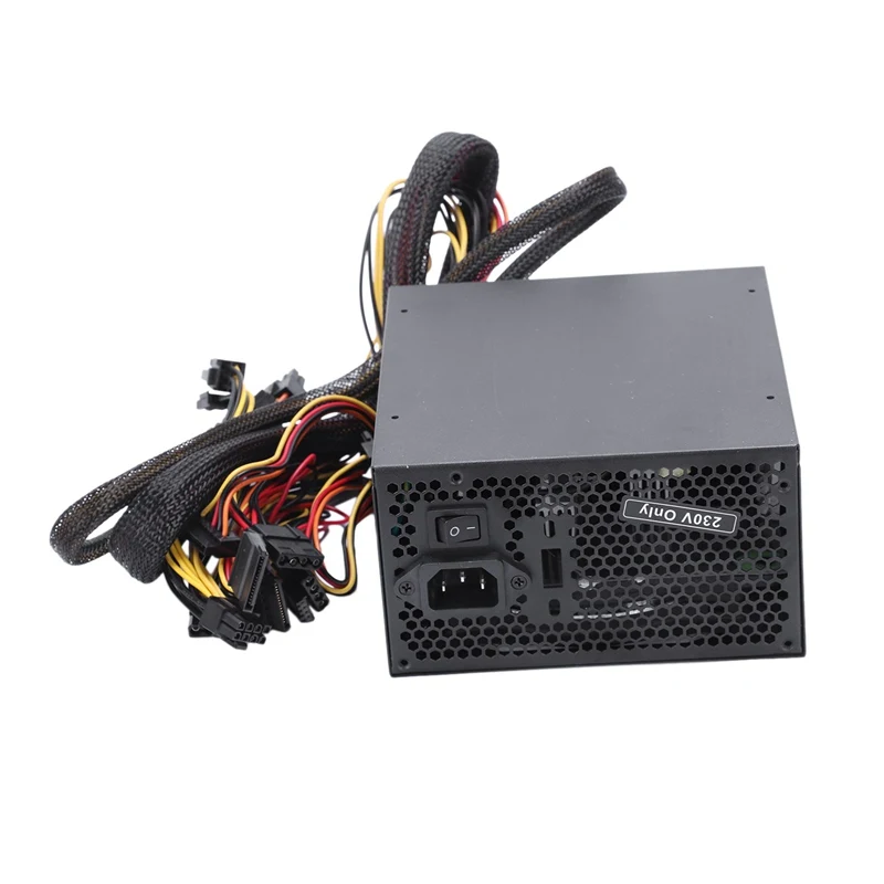 165 260 В Макс 1000 Вт блок питания Psu Pfc 14 см бесшумный вентилятор 24Pin 12В ПК компьютер Sata