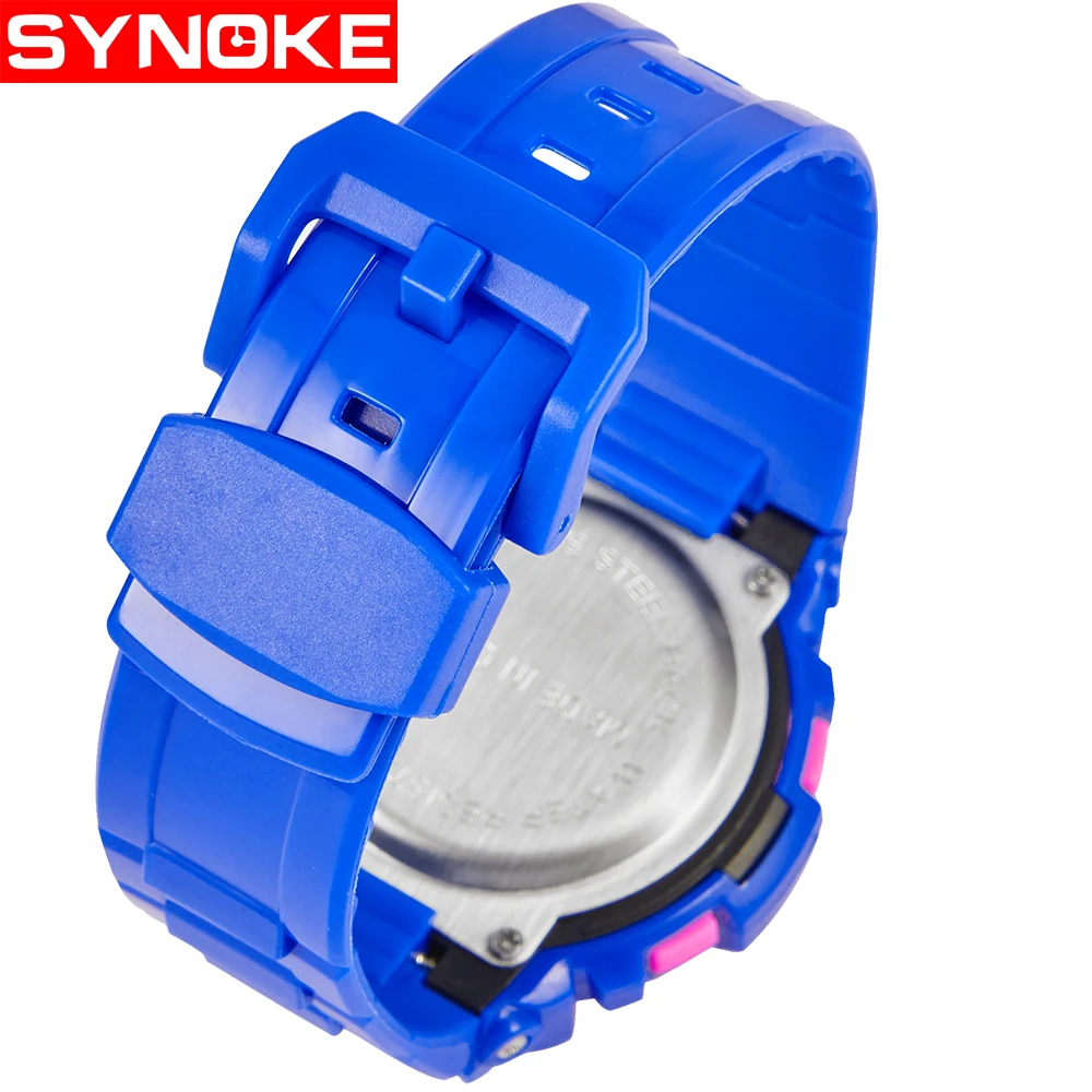 SYNOKE детские часы спортивные студенческие светодиодный цифровые модные для