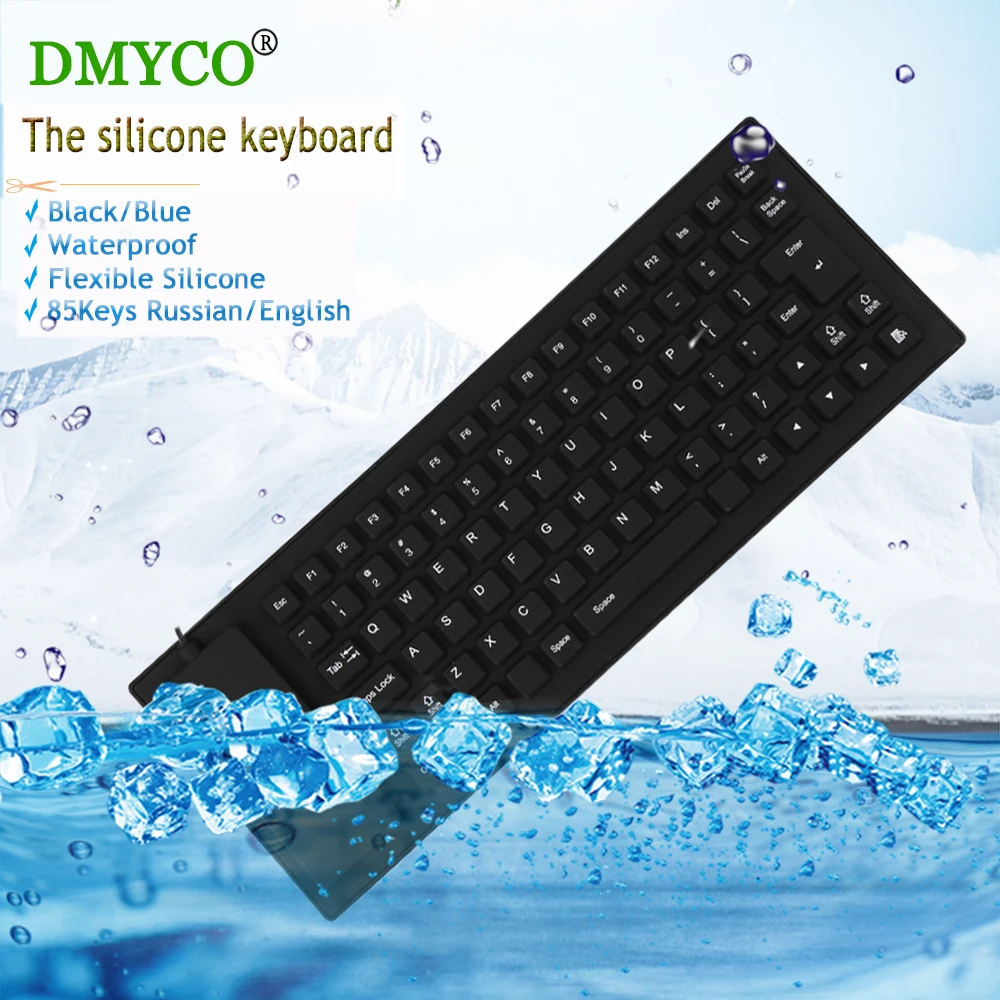 DMYCO Новый черный/синий русский 85 Ключи водостойкий складной портативный мягкий
