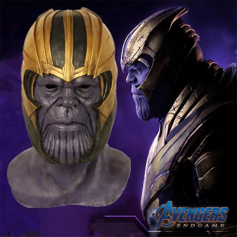 Мстители 4 эндигра Marvel супергерой танос Карнавальная маска шлем Бесконечность гаунтлет перчатки для женщин и мужчин косплей реквизит