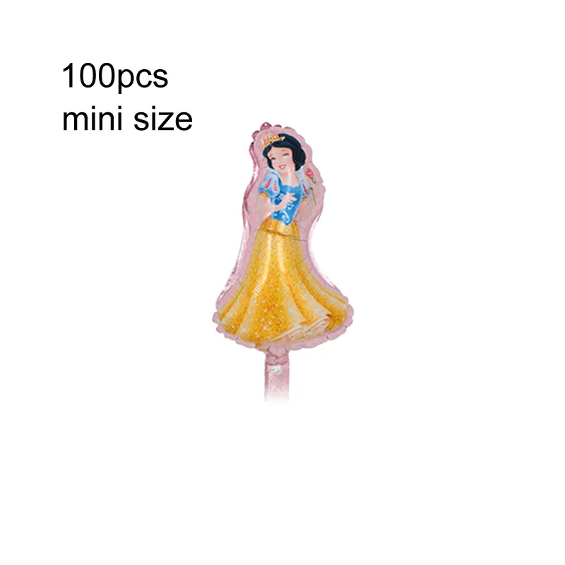 100pc mini P20 100 шт мини размер принцесса Золушка& Белль& Белоснежка фольга праздничные надувные шары товары для праздника - Цвет: 100pc mini P20