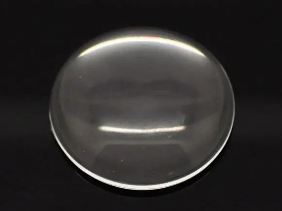 

20 Transparent Round Flatback Glass Cabochon Dome 35mm