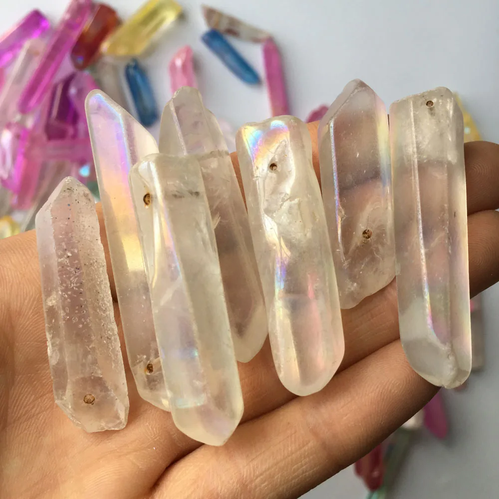 500g More colour ANGEL Aura Quartz Crystal Tianium Bismuth Silicon Rainbow | Дом и сад