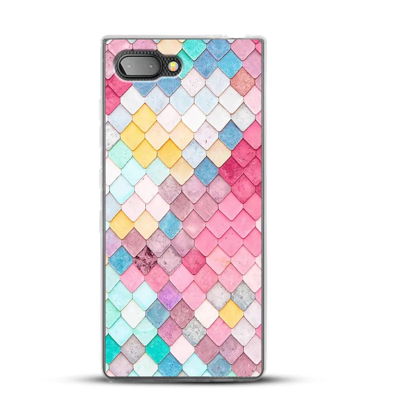 For BlackBerry KEY2 case Soft capas KEY 2 cover Pattern cases key2 BBF100-4 back shell |