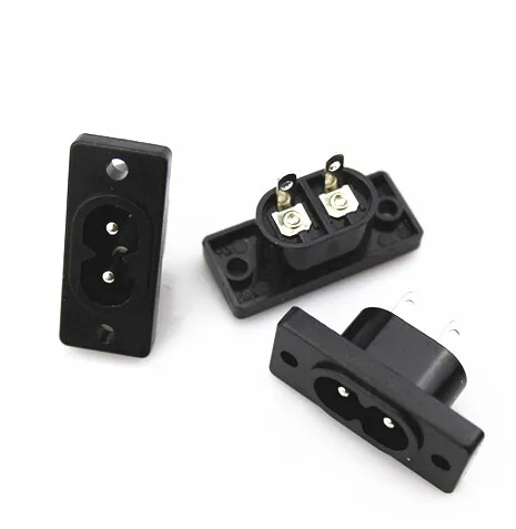 50 шт./лот AC 250 В 2.5A IEC320 C7 разъем для пайки контактов питания IEC 320 | Обустройство дома