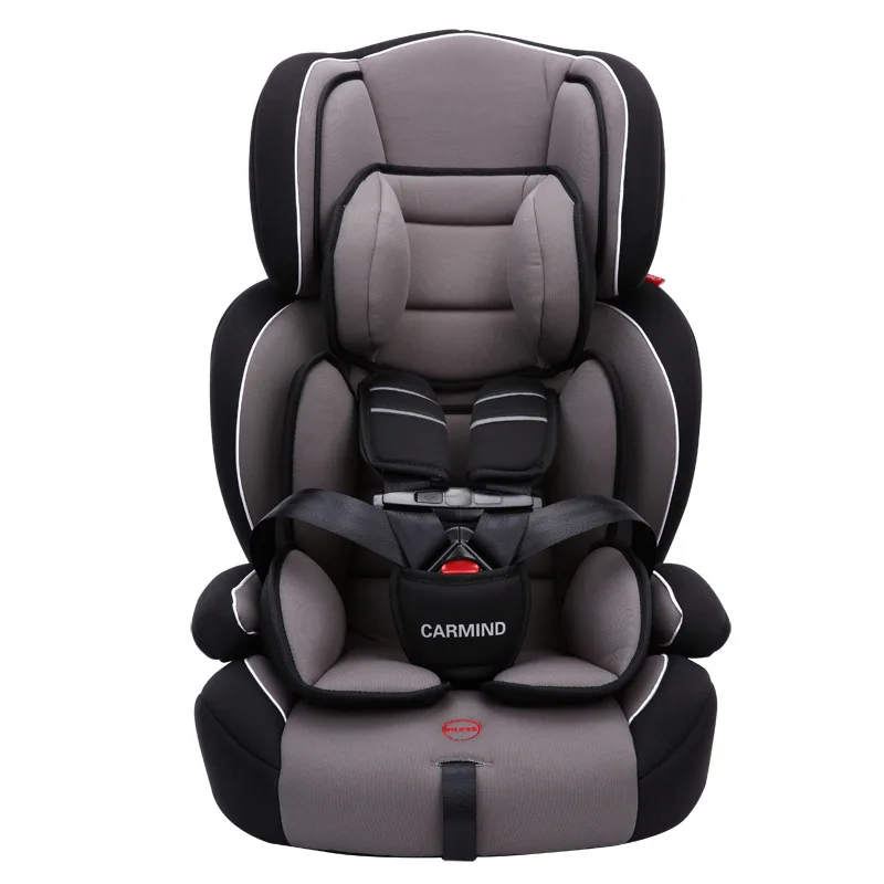 Детское автокресло безопасности для детей 9-12 лет один заменитель ISOFIX 3C детское сиденье - Цвет: gray