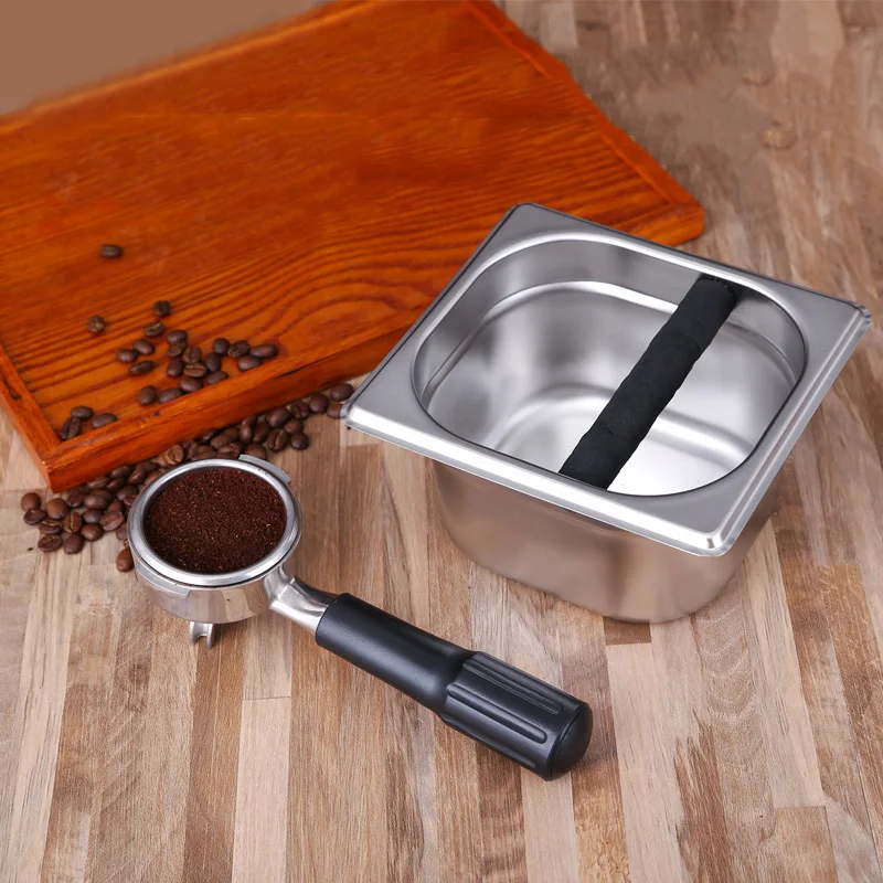 Нержавеющая сталь Кофе коробка для сброса основания рециркулирует держатель